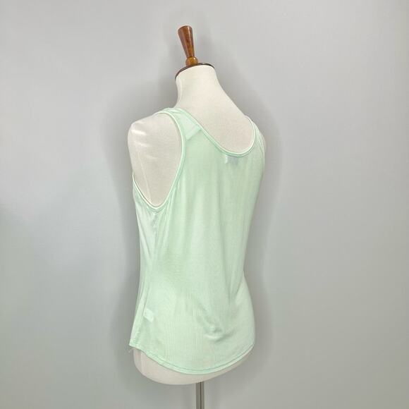 St. John Scoop Neck Ribbed Tank in Mint Green Women’s Size Large - Picture 6 of 7